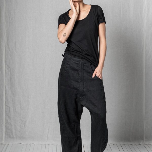 Lemaca Linen Balloon Trousers – Relaxed Fit Lightweight Pants
