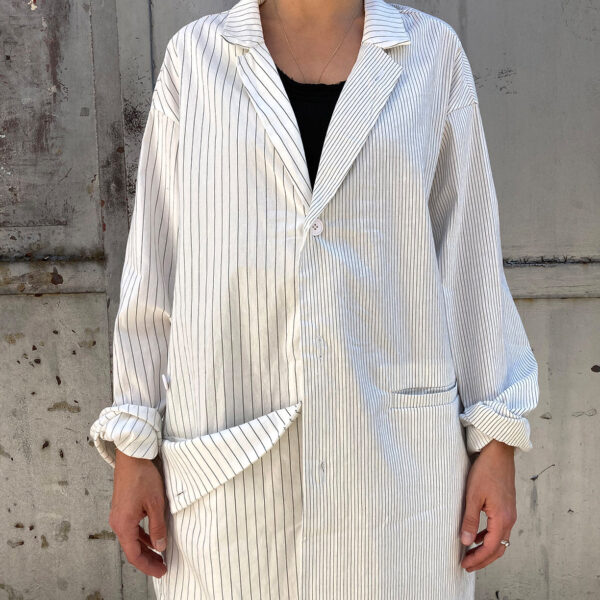 Lemaca Oversized Gabardine Stretch Coat